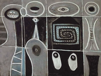 The Prisoners by Adolph Gottlieb, 1947.